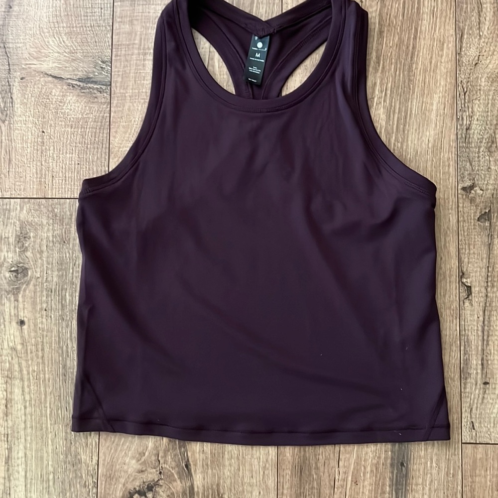 Workout top plum